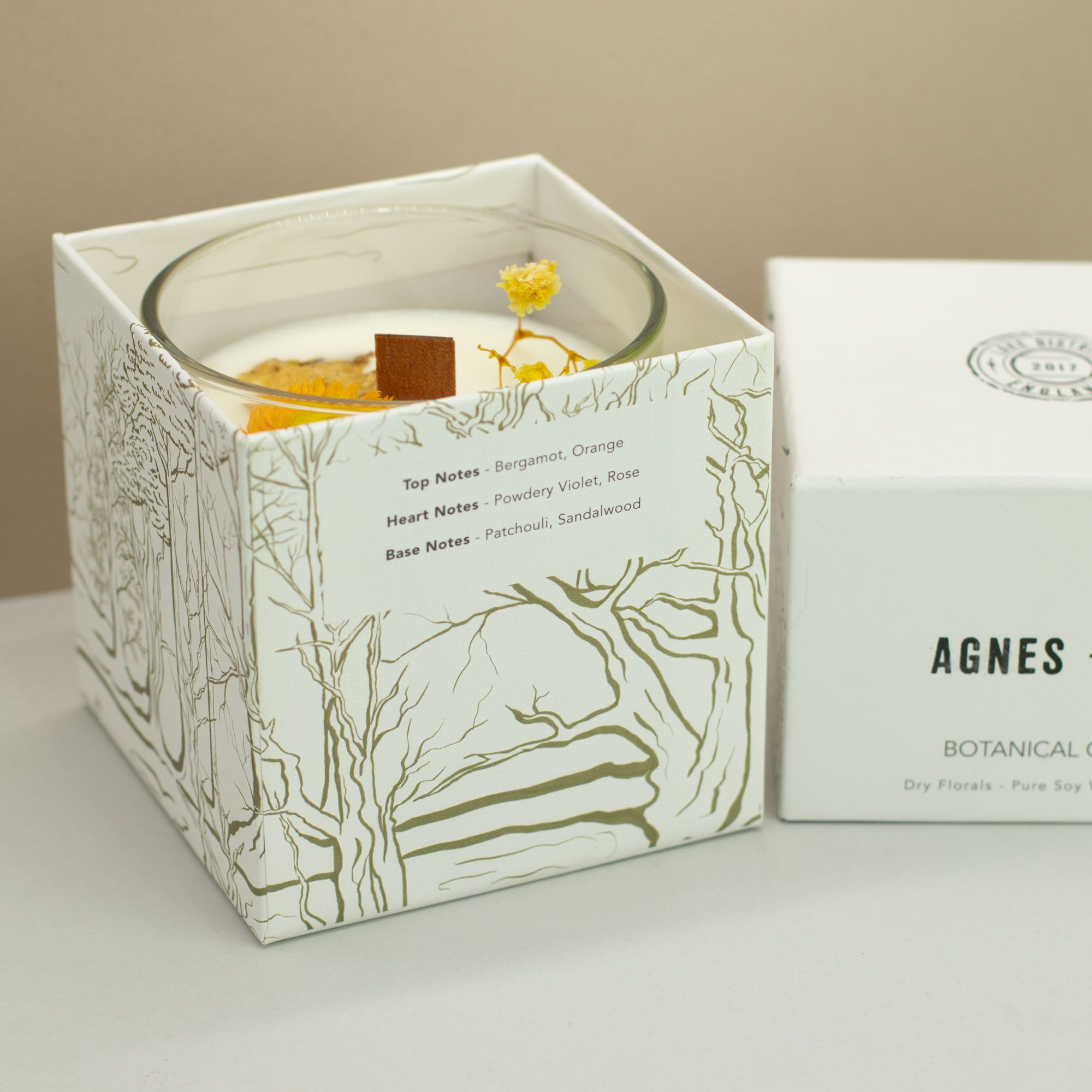 Agnes + Cat Botanical Soy Wax Candle - Rydal Oudh - Image 2