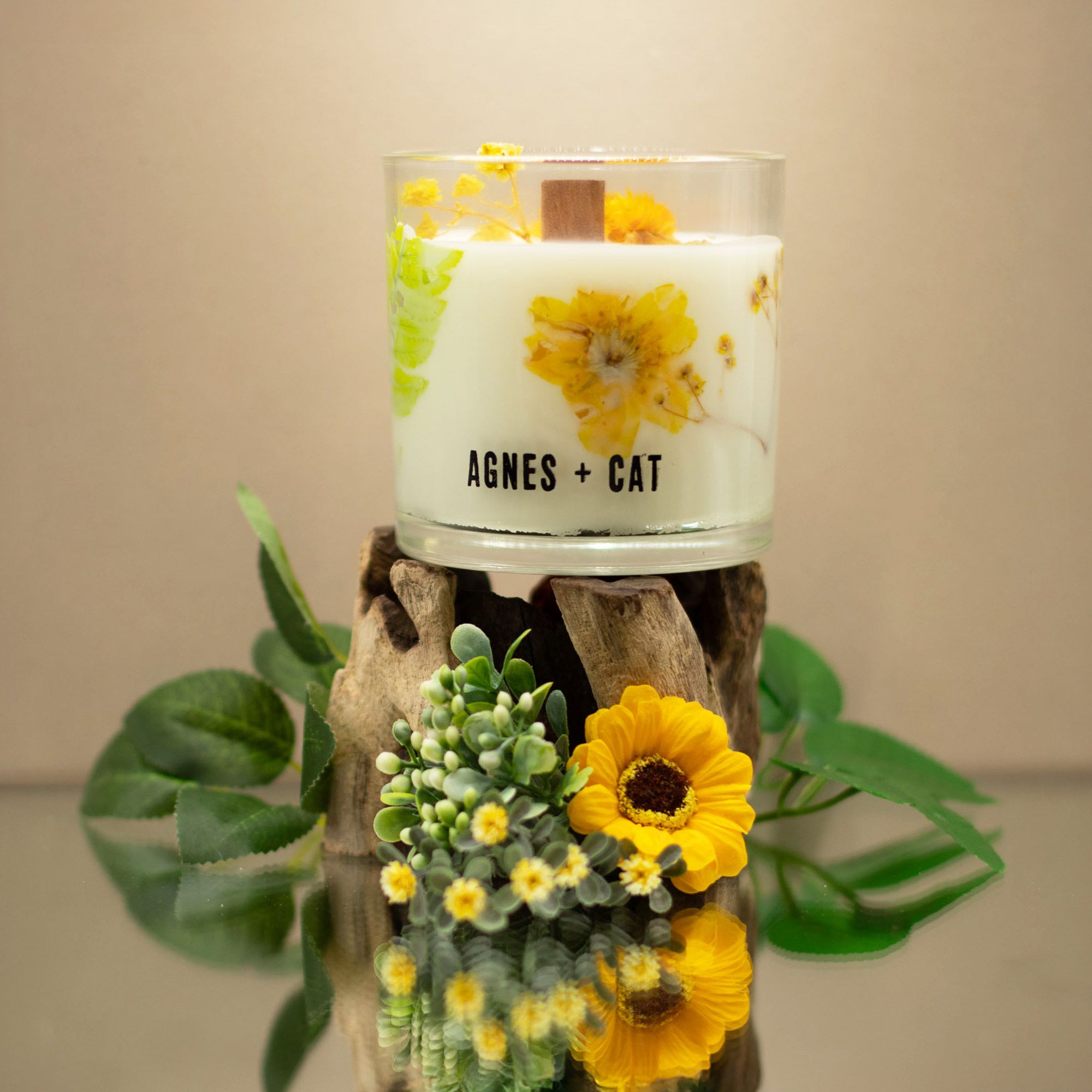Agnes + Cat Botanical Soy Wax Candle - Rydal Oudh - Image 7