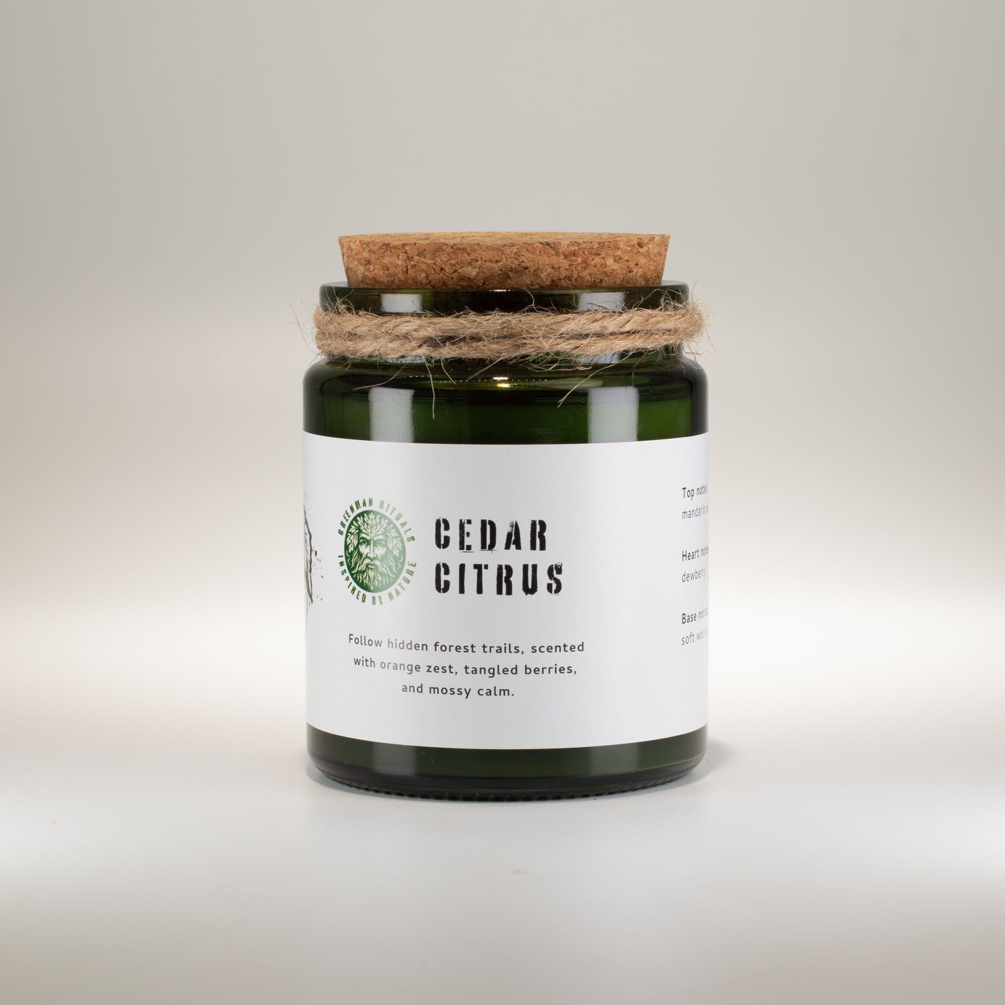 Greenman Woodwick Soy Candle - Cedar Citrus - Image 4